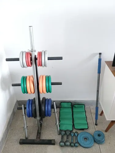 Kit de Musculação Completo 80 Kg