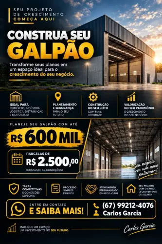 Construção de Galpão ou prédio comecial