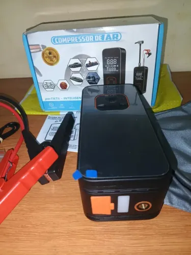 Compressor encher pneu auxiliar de partida Novo promoção
