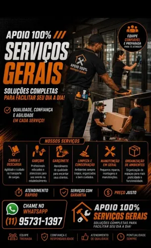 Apoio 100% serviços gerais