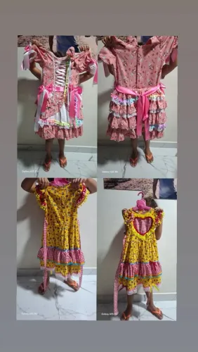 Vestido de quadrilha infantil 