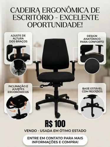 Cadeira ergonômica para escritório