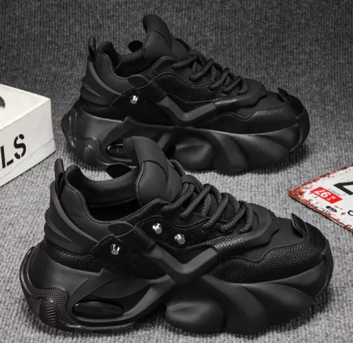 Tênis Masculino Mocassins Com Aumento De Altura