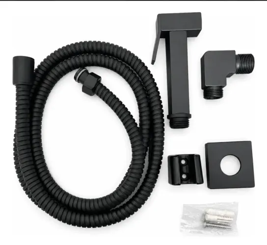 Kit ducha higiênica preta fosca monocromática ( modelo Deca)