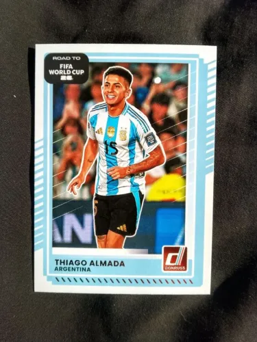 thiago almada card panini camisa argentina adidas cards adrenalyn figurinha flamengo