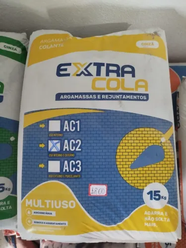 Argamassa Extra Cola 15KG AC1-AC2-AC3  