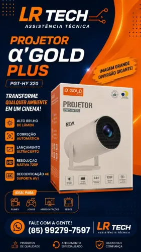 Projetor Gold HY300 - Cinema em Casa ?