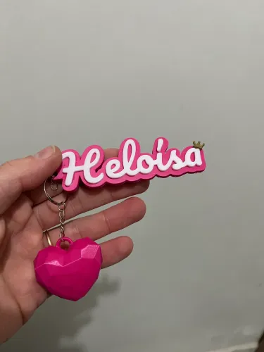 Chaveiro personalizado em 3D