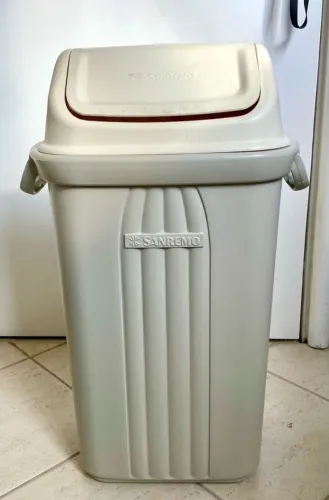 Lixo 30 litros Basculante - Bege