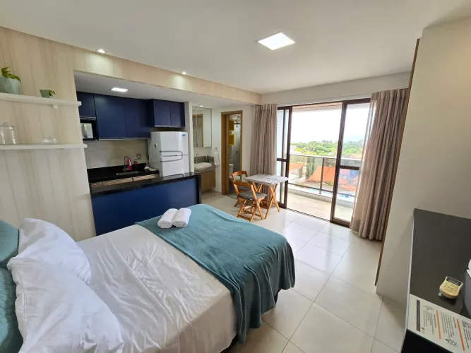 Studio Mobiliado para Alugar no Calhau <br>1 Vaga | Condomínio e IPTU Inclusos