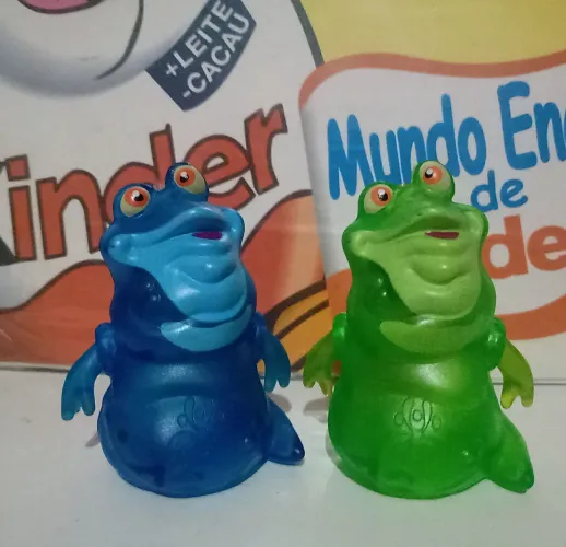 Bonecos Aliens Coleção Azul e Verde