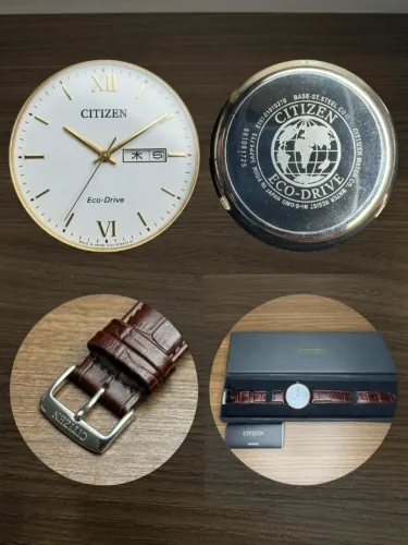 (ORIGINAL) RELÓGIO VINTAGE CITIZEN COLLECTION ECO-DRIVE BM9012-02A
