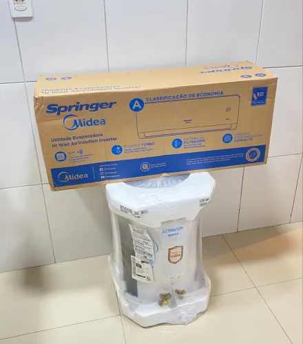 Ar condicionado split Springer Midea Inverter 12.000 Btus novo com nota