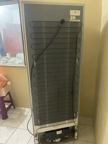 Geladeira Consul Frost Free Inox (Para conserto ou peças) - Congela em cima !