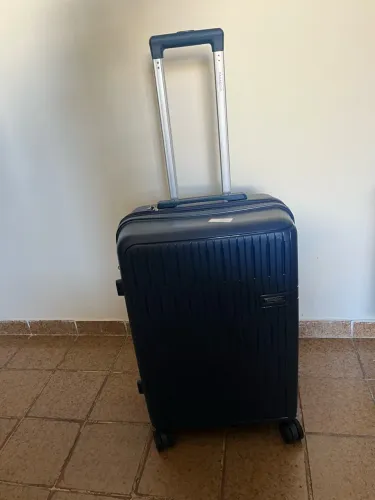 Mala De Bordo 10kg Polipropileno 4 Rodas Santiago Azul