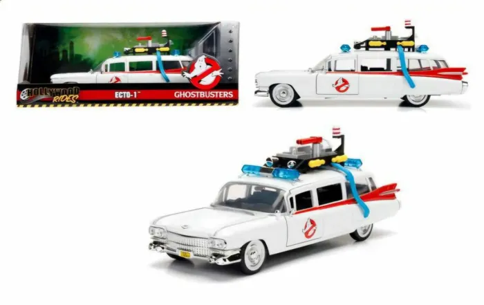 Miniatura Cadillac Ecto-1 Caça-Fantasmas Ghostbusters 1:24 Jada Toys 19 Cm Lacrado