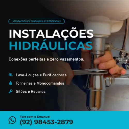 Serviços Hidráulicos - Troca de Torneiras, Reparo de Vazamentos e Filtros