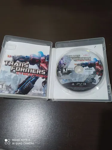 Transformers war for Cybertron Ps3 com manual