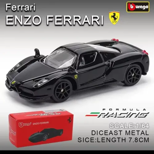 Enzo Ferrari Preta Burago 1.64