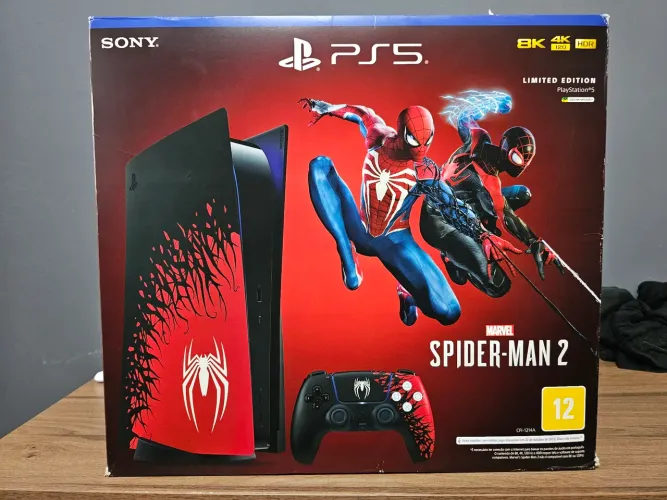 PS5 Colecionador Edição Especial Homem Aranha Spiderman LACRADO + controle extra