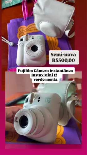 Fujifilm Câmera instantânea Instax Mini 12 - verde menta
