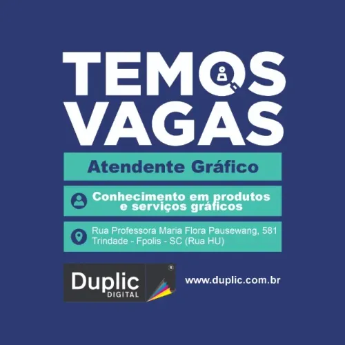 Vaga Atendente Grafico
