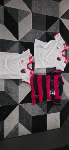 Lote 9 - camisas flamengo original tam 8/10 anos