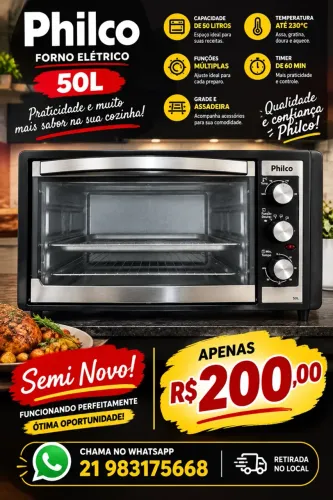 Forno Elétrico Philco 50L