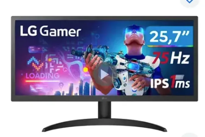 Monitor Gamer Ultrawide LG 25UM58G-P - Tela 25" - IPS - 75Hz - 1ms - FreeSync - HDMI