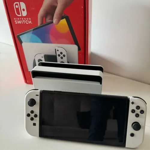Nintendo Switch OLED Completo!! DESBLOQUEADO!! (Aceito Cartão)
