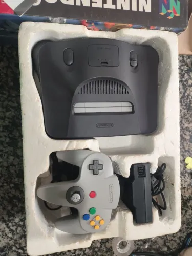 N64 CIB Gradiente Playtronic Controle Impecável Relíquia)
