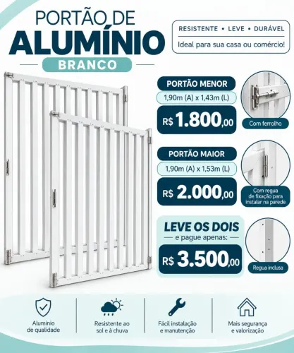 Portão em Alumínio