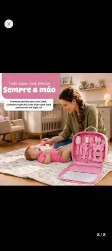 Kit higiene bebê-bolsa maternidade 