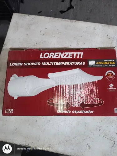 Chuveiro Loren shower multitemperatura 220v 6800w lorenzetti Valor:R$80,00