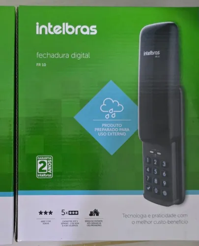 Fechadura digital Intelbras nova lacrada com instalação grátis