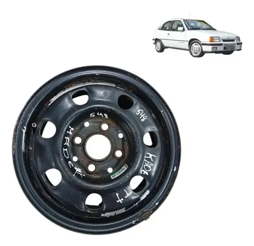 Roda Ferro Aro 13 Gm Monza Kadett 1985 1996 2 Preto Preto