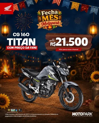 Promoção TITAN 160  chama fone