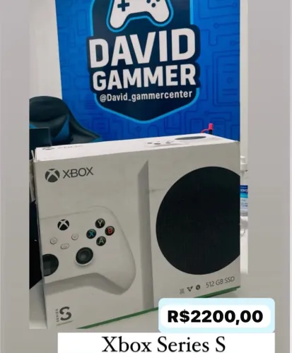 XBOX SÉRIES S SEMI-NOVO COM GARANTIA. Completo com caixa e acessórios originais