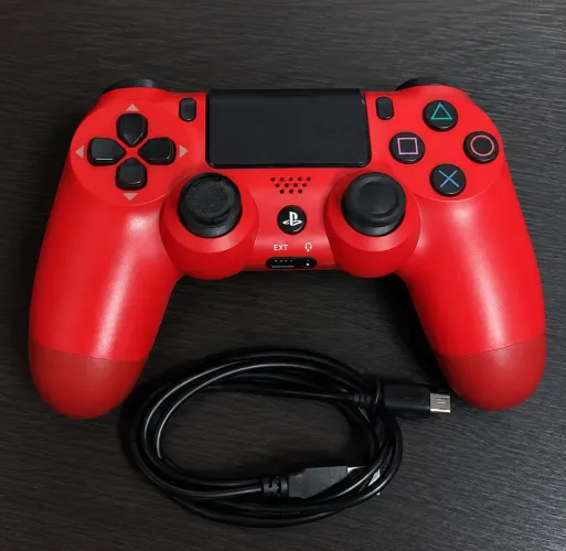 Controle ps4 vermelho 