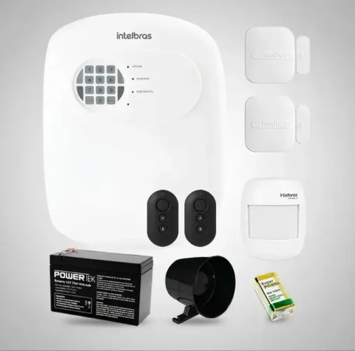 Kit Alarme Residencial Comercial 3 Sensores Intelbras ANM 24 Net