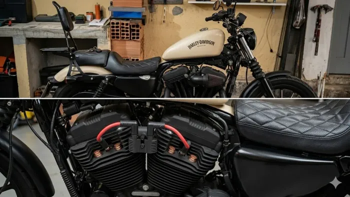 Moto toda customizada 
