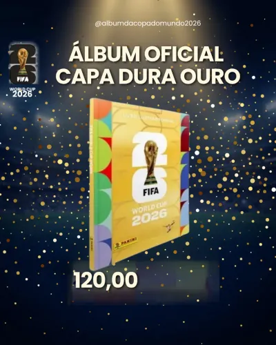 Álbum capa dourada 