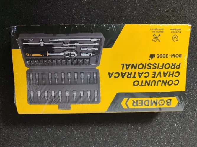 Conjunto de ferramentas com chave catraca e bits em vários tamanhos Pronta Entrega