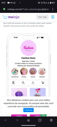 Loja virtual 50 produtos