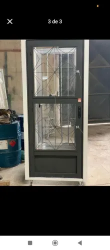 Porta aço pintura zarcão s/vidro