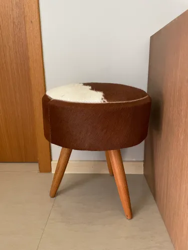 Banqueta de couro legitimo