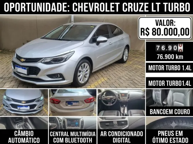 Chevrolet Cruze LT 1.4 16V Turbo Flex 4P Aut. 2018