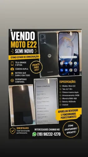 Celular motorola E22