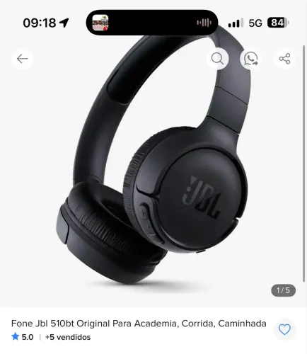 Fone de ouvido JBL