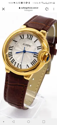 Relógio feminino linha luxo 